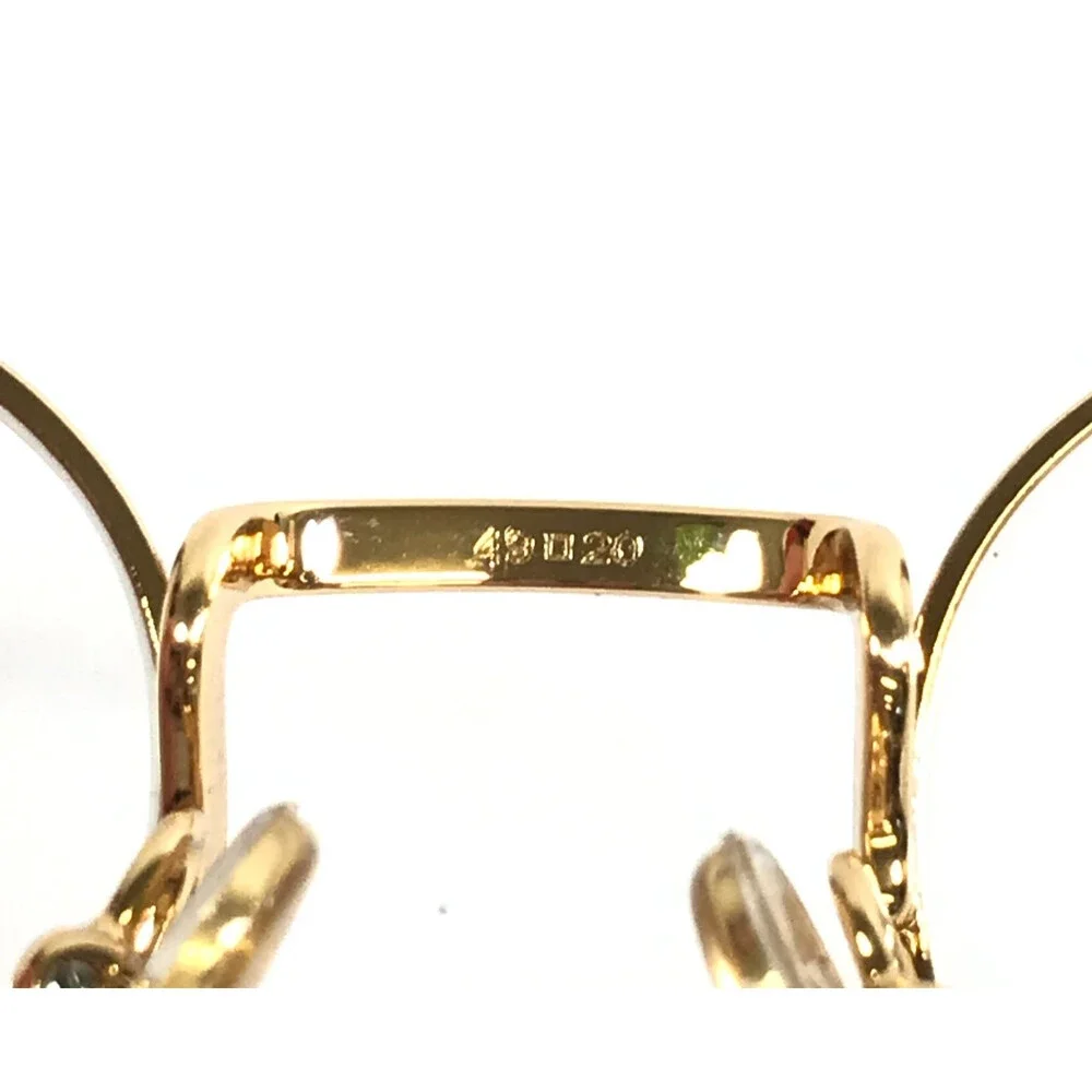 Prada Eyeglasses Frames VPRB53 5AK-1O1 Gold Tortoise Round Full Rim 49-20-145